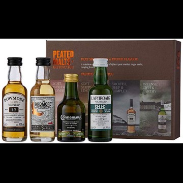 Peated malt of distinction tasting gift box geschenkset